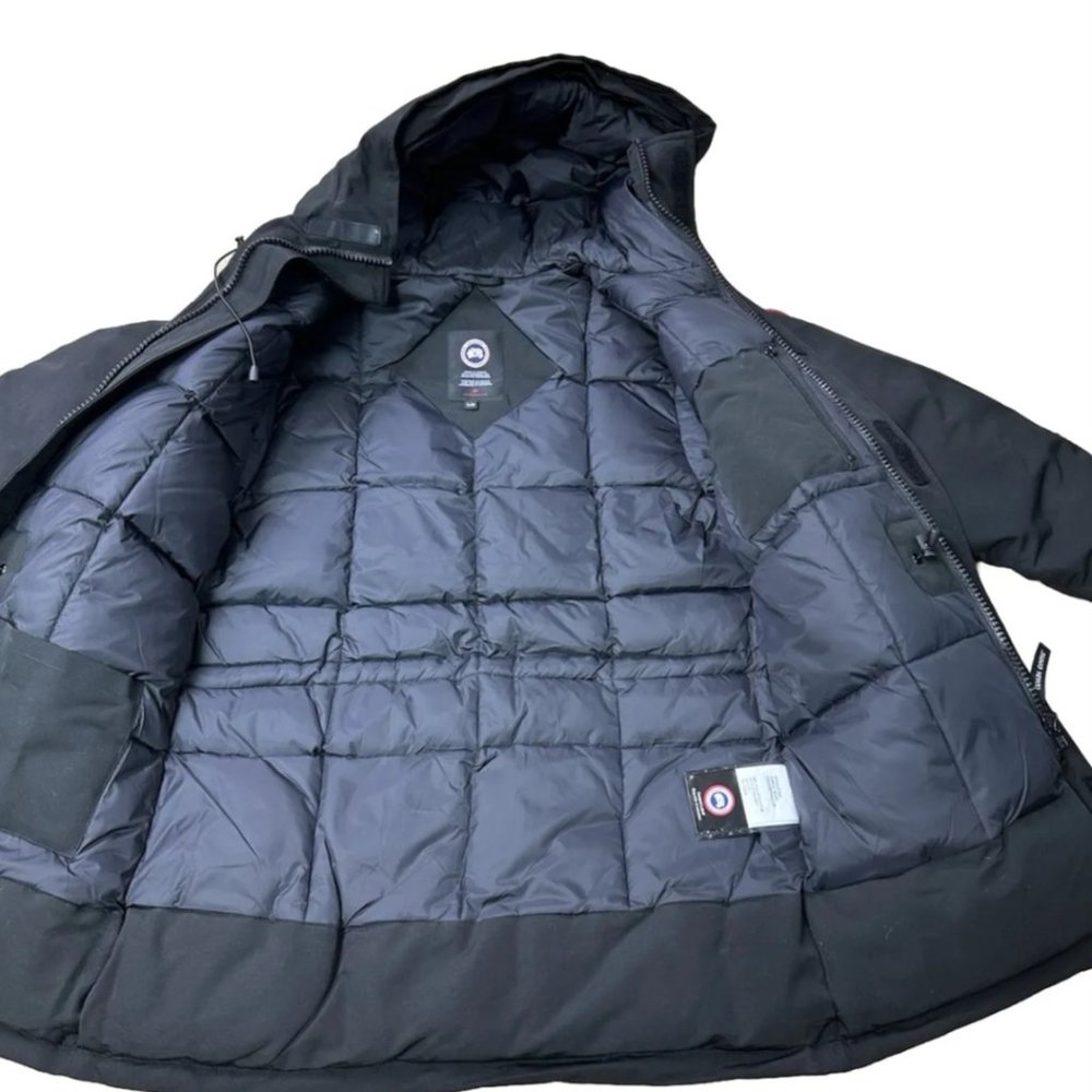 Canada Goose Langford Heritage Parka Winter Coat Size L Jacket - Black RN153943